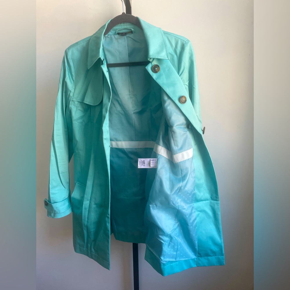 🌸NEW🌺 Brooks Brothers Beautiful Bold Trench Coat,No longer available in stores - Picture 7 of 15